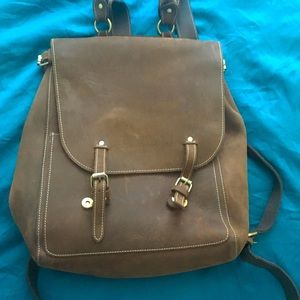 Genuine leather backpack